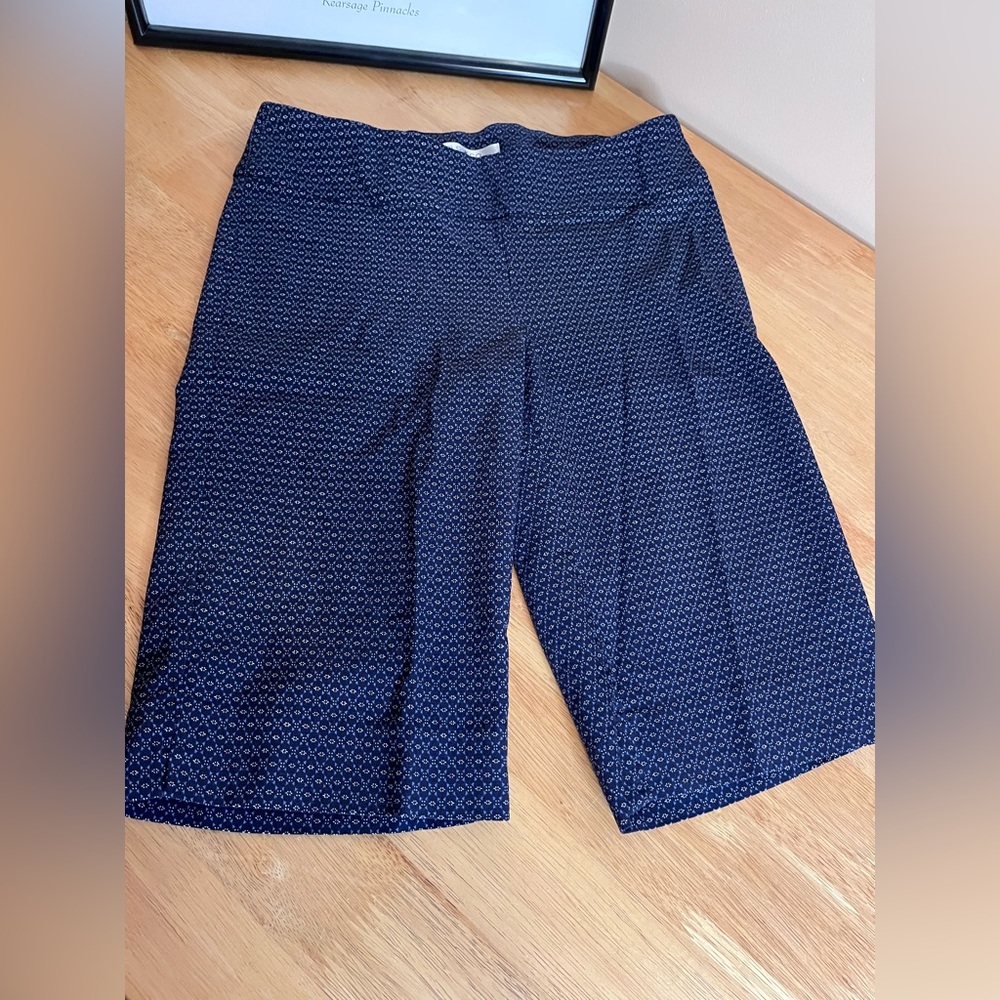 S.C.  & Co Bermuda Shorts Navy Blue Pattern Size 8